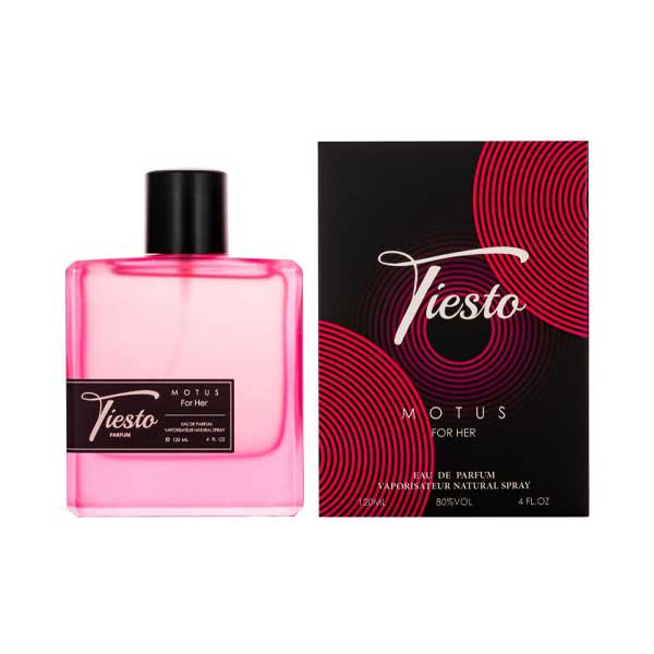 ادوپرفیوم زنانهTIESTOمدلMOTUS FOR HER بارایحه(گودگرل)(REF 01130) حجم 120 میلی لیتر