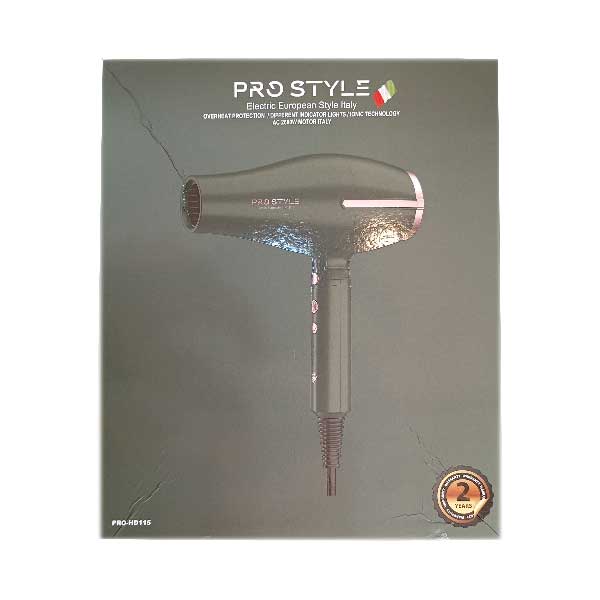 سشوار حرفه ای 2600 وات پرو استایل pro style مدل HD115