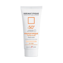 ضدآفتاب رنگی پوست چرب +SPF50 بژ روشن درماتیپیک حجم 50 میلی لیتر